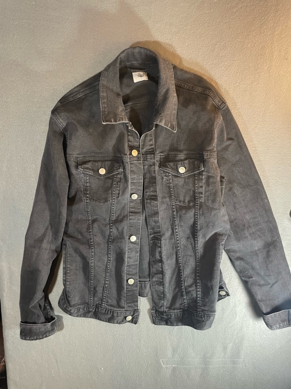 Browny Standard Washed Black Denim Jacket - Lightweight Shirt Jacket